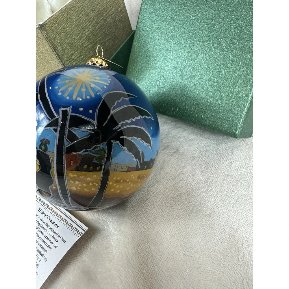 Pier 1 Li Bien Ornament, 2015 hand painted Nativity Scene Wise Men original box
